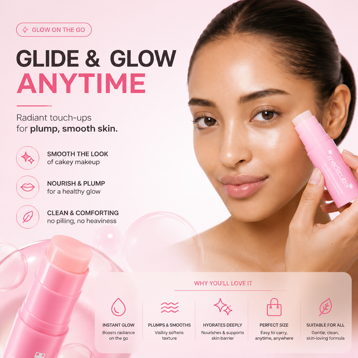 Medicube PDRN Pink Collagen Volume Multi Balm Stick 10g